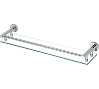 Прямая стеклянная полка Savol 60 см, хром S-608791 23173