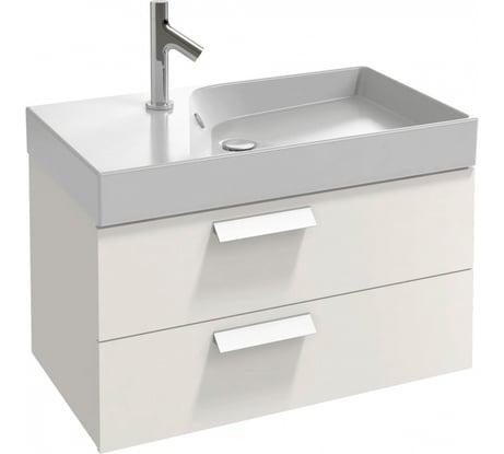 Мебель для раковины-столешницы JACOB DELAFON RYTHMIK EB1302-G1C 80 см, Ш79,5хГ36хВ42.4 см, белый блестящий лак 00000042453