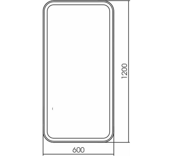 Зеркало Silver-Mirrors Мальта 600x1200, бесконтактный сенсор, горизонтальное/вертикальное LED-00002936