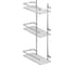Полка в ванную TEKNO-TEL прямая, 3 яруса 25x12x46 хром ES065 1