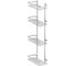 Полка в ванную TEKNO-TEL прямая, 4 яруса, 25x12x76 хром ES060 1