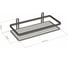 Полка в ванную TEKNO-TEL прямая, 1 ярус, 25x12x6 хром ES081 3