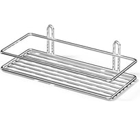 Полка в ванную TEKNO-TEL прямая, 1 ярус 25x11x7 хром LM004