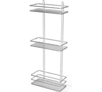 Полка в ванную TEKNO-TEL прямая, 3 яруса, 25x11x62 хром LM006