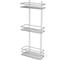 Полка в ванную TEKNO-TEL прямая, 3 яруса, 25x11x62 хром LM006 1