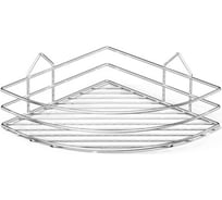Полка в ванную TEKNO-TEL угловая, 1 ярус, 24x24x9 хром BK001