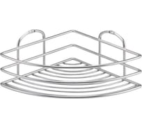 Полка в ванную TEKNO-TEL угловая, 1 ярус, 20x20x9 хром BK021