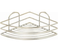 Полка в ванную TEKNO-TEL угловая, 1 ярус, 20x20x9 золотистый BK021G