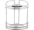 Полка в ванную TEKNO-TEL угловая, 2 яруса, 20x20x32 нерж.сталь матовый BK082SSM 1