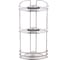 Полка в ванную TEKNO-TEL угловая, 3 яруса, 20x20x50 нерж.сталь глянцевый BK083SSS 1