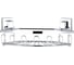 Полка в ванную TEKNO-TEL угловая, 1 ярус, 33x13x14 самоклеящаяся хром EF255 1