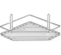 Полка в ванную TEKNO-TEL угловая, 1 ярус, хром ES071