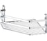 Полка в ванную TEKNO-TEL угловая, 1 ярус, 20x20x10 хром ES077 1