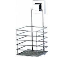 Многофункциональная полка для кухни и ванной TEKNO-TEL 11x13x23 самоклеящаяся хром EF073