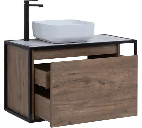 Тумба Aquanet Nova Lite LOFT 90 L, дуб рустикальный 00261660