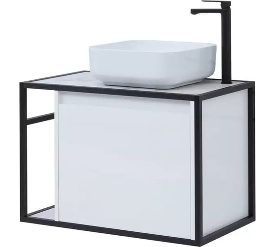 Тумба Aquanet Nova Lite LOFT 75 R, белый глянец 00261649