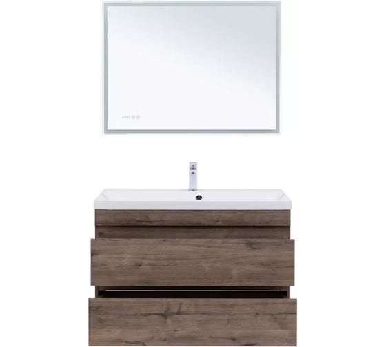 Тумба Нота new 100 цв.дуб веллингтон табак (334194) Aquanet 00334194