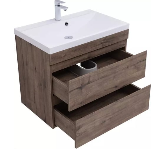 Тумба Aquanet Нота new 75 цв.дуб веллингтон табак 334192 00334192