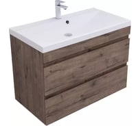 Тумба Aquanet Нота new 90 цв.дуб веллингтон табак 334193 00334193