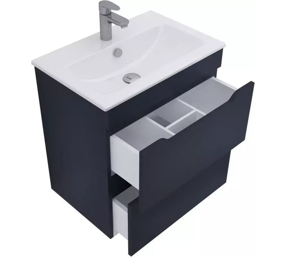Тумба Aquanet Практика 60 2 ящика, цв.маренго 330458 00330458