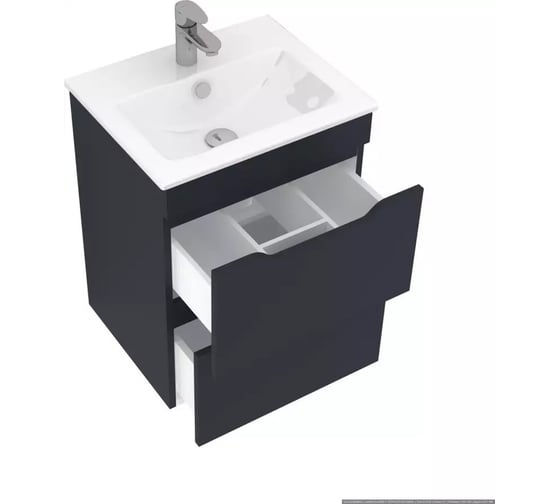 Тумба Aquanet Практика 50 2 ящ. цвет маренго 330456 00330456