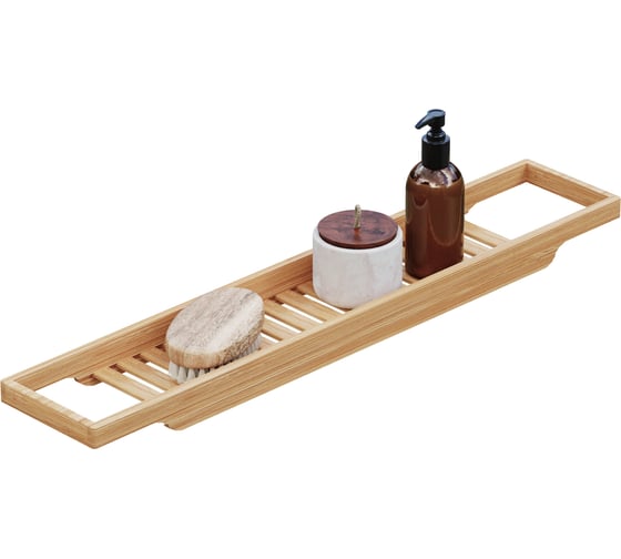 Полка на ванну Fora BAMBOO 70 см, бамбук FOR-AXE70BB