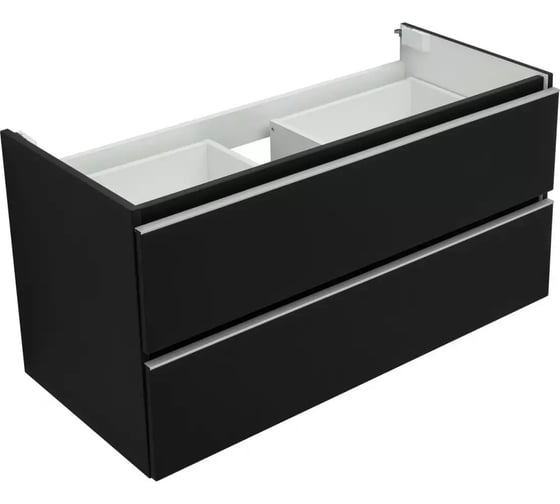 Тумба Aquanet Вега 100 2 ящика, черный 329593 00329593
