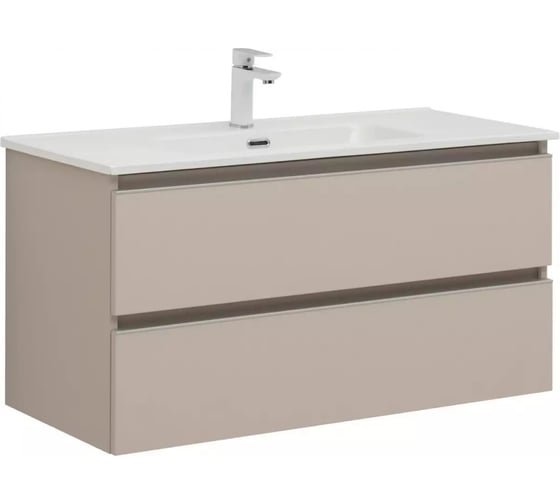 Тумба Aquanet Вега 100 2 ящика, бежевый 329581 00329581