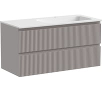 Тумба подвесная Sancos Snob T правая, 995x445x500 мм, c двумя ящиками оснащенными доводчиками, Doha Soft SNT100RSM