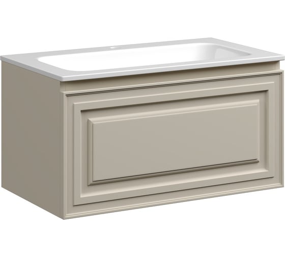 Тумба подвесная Sancos Very 790x445x406, c одним ящиком оснащенным доводчиками, Beige Soft VR80CE 1