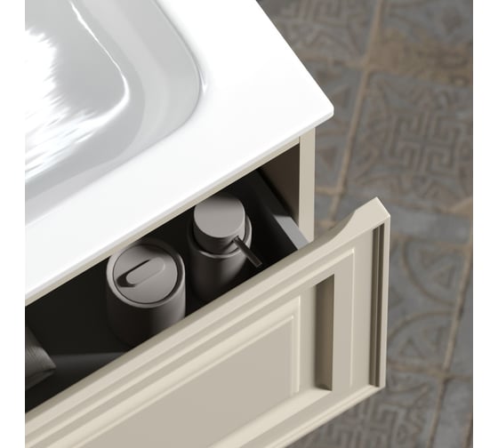 Тумба подвесная Sancos Very 790x445x406, c одним ящиком оснащенным доводчиками, Beige Soft VR80CE