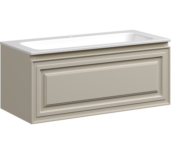 Тумба подвесная Sancos Very 995x445x406, c одним ящиком оснащенным доводчиками, Beige Soft VR100CE 1