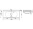 Столешница для ванной комнаты Sancos 1000x460 TT100A1X 6