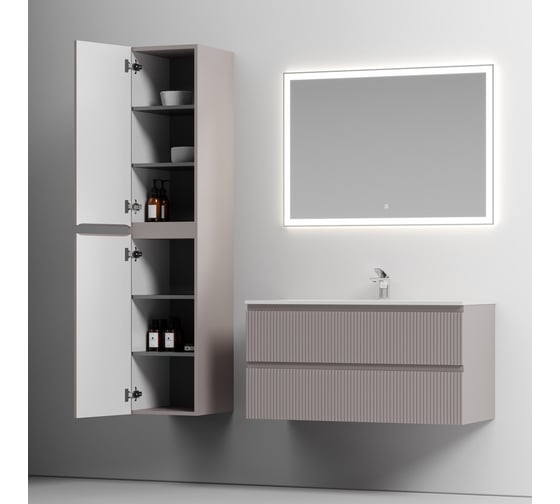 Шкаф-пенал подвесной Sancos Snob T Doha Soft, 350x350x1650 мм PSNT35SM