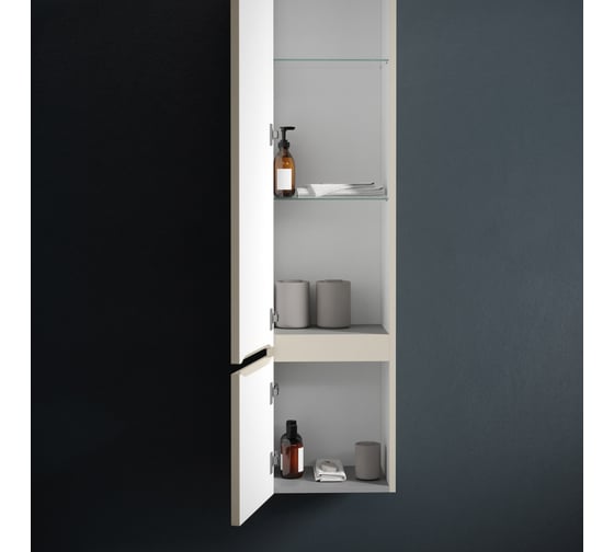 Шкаф-пенал подвесной Sancos Very левый, Beige Soft, 350x300x1600 мм PVR35LCE