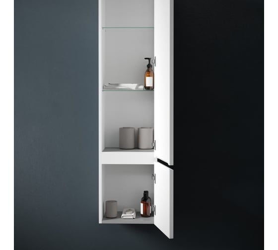 Шкаф-пенал подвесной Sancos Very правый, Bianco, 350x300x1600 мм PVR35RW