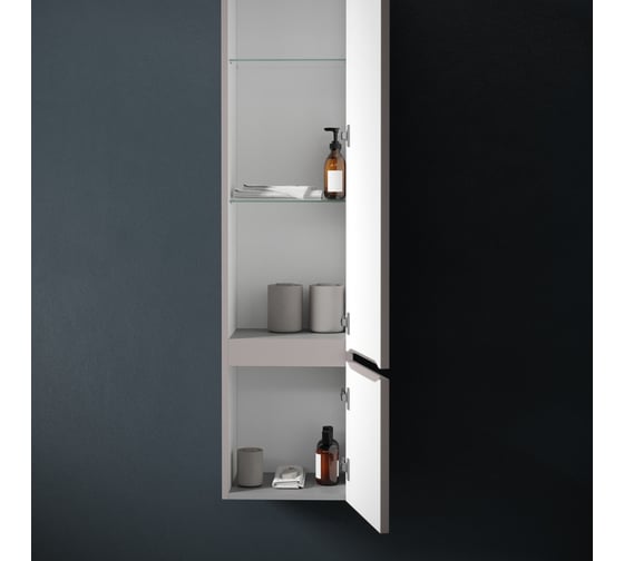 Шкаф-пенал подвесной Sancos Very правый, Doha Soft, 350x300x1600 мм PVR35RSM
