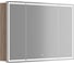 Зеркальный шкаф для ванной комнаты Sancos Mirror 1190x150x740 мм, с LED подсветкой, цвет дуб галифакс натуральный MI120EG 1