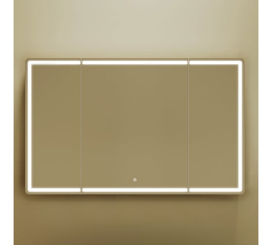 Зеркальный шкаф для ванной комнаты Sancos Mirror 1190x150x740 мм, с LED подсветкой, цвет дуб чарльстон MI120ECH