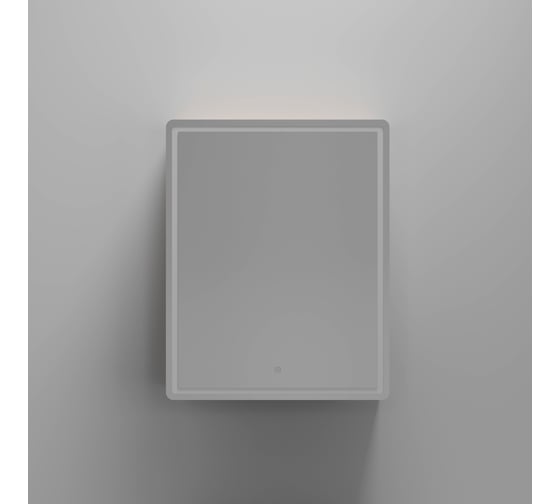 Зеркальный шкаф для ванной комнаты Sancos Mirror 590x150x740 мм, с LED подсветкой, цвет дуб галифакс натуральный MI60EG