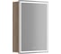 Зеркальный шкаф для ванной комнаты Sancos Mirror 590x150x740 мм, с LED подсветкой, цвет дуб галифакс натуральный MI60EG 1