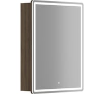 Зеркальный шкаф для ванной комнаты Sancos Mirror 590x150x740 мм, с LED подсветкой, цвет дуб чарльстон MI60ECH