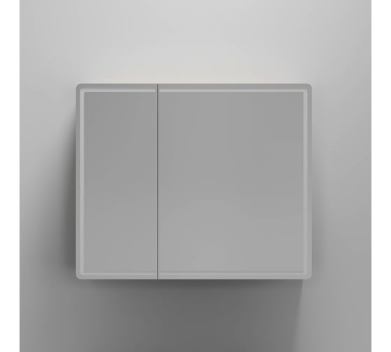 Зеркальный шкаф для ванной комнаты Sancos Mirror 890x150x740 мм, с LED подсветкой, цвет дуб галифакс натуральный MI90EG