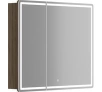 Зеркальный шкаф для ванной комнаты Sancos Mirror 890x150x740 мм, с LED подсветкой, цвет дуб чарльстон MI90ECH