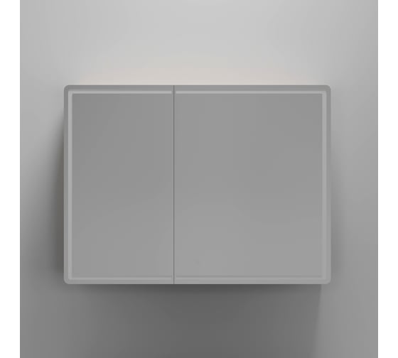 Зеркальный шкаф для ванной комнаты Sancos Mirror 990x150x740 мм, с LED подсветкой, цвет дуб галифакс натуральный MI100EG