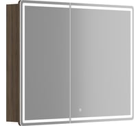 Зеркальный шкаф для ванной комнаты Sancos Mirror 990x150x740 мм, с LED подсветкой, цвет дуб чарльстон MI100ECH