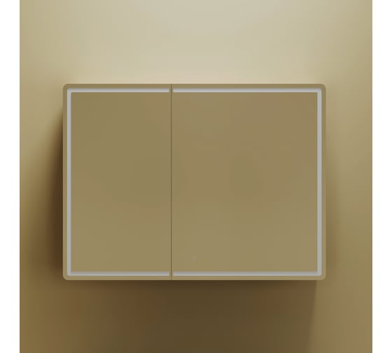 Зеркальный шкаф для ванной комнаты Sancos Mirror 990x150x740 мм, с LED подсветкой, цвет дуб чарльстон MI100ECH