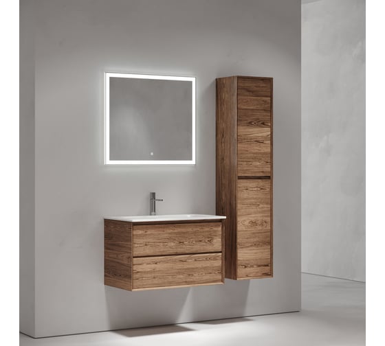 Тумба подвесная Sancos Marmi 2.0 790x445x520 мм, c двумя ящиками, оснащенными доводчиками скрытого монтажа, цвет дуб чарльстон MR2.080ECH