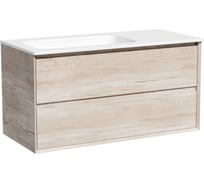 Тумба подвесная Sancos Marmi 2.0 левая, 995x445x520 мм, c двумя ящиками, оснащенными доводчиками скрытого монтажа, цвет дуб галифакс натуральный MR2.0100LEG