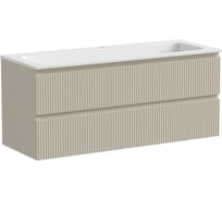 Подвесная тумба Sancos Snob T 1195x445x500, c двумя ящиками оснащенными доводчиками, Beige Soft SNT120CE